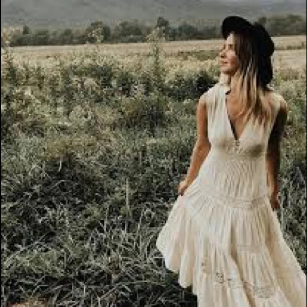 Spell Doe Eyed Midi Dress in Cream - Picture 3 of 16